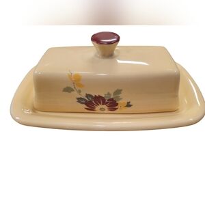 Fiesta HLCCA 2017 Conference Exclusive Clematis Butter Dish Fiestaware